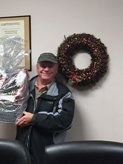 Christmas Gift Basket Winner Kerry McTaggart