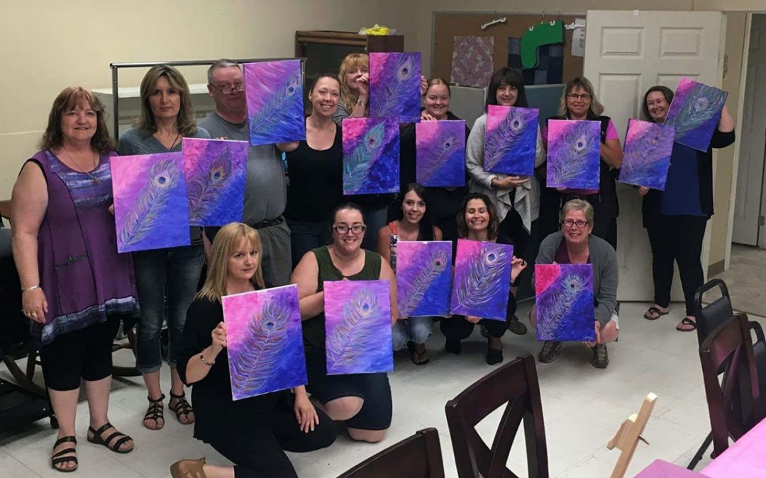Empty Canvas Employee Paint Party